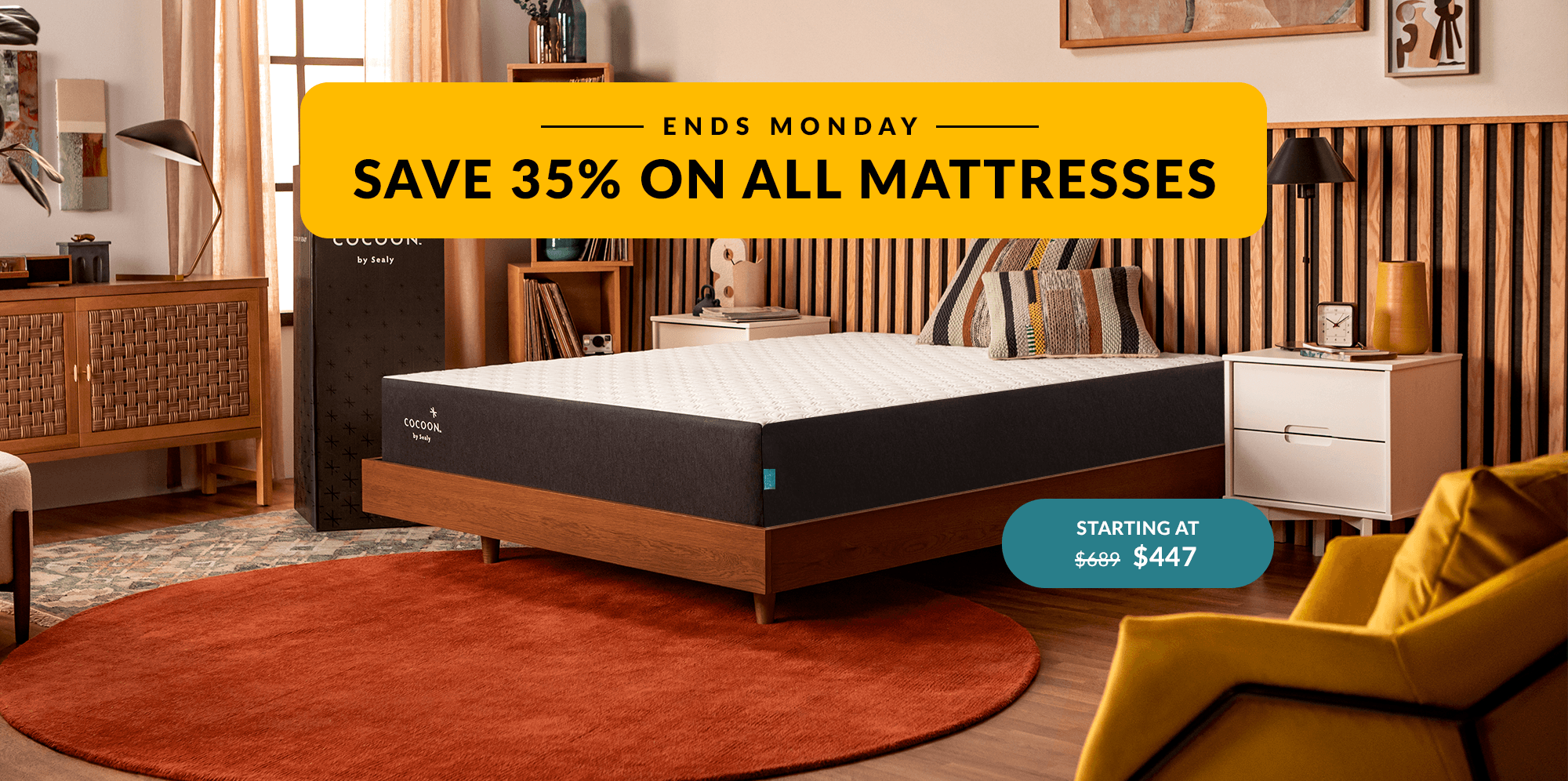 Save 35% Ends Monday on Cocoon Hybrid Mattress