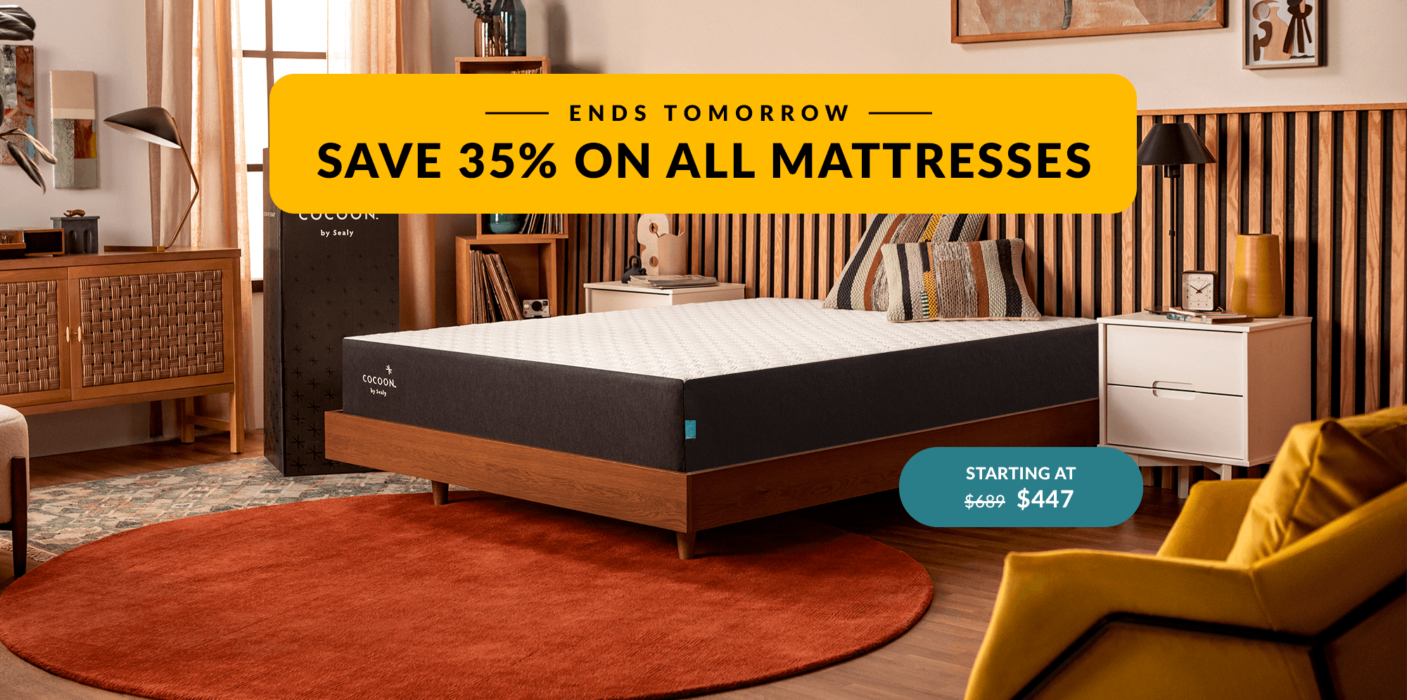 Save 35% Ends Tomorrow on Cocoon Hybrid Mattress