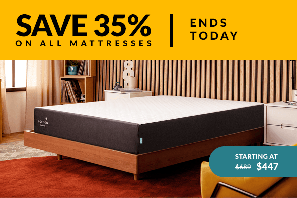 Save 35% Ends Today on Cocoon Hybrid Mattresses