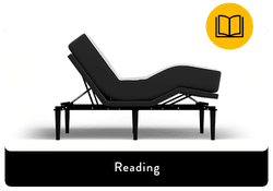 Ease Base with Mattress in Reading Position