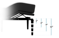 Ease legs with mattress transparent background