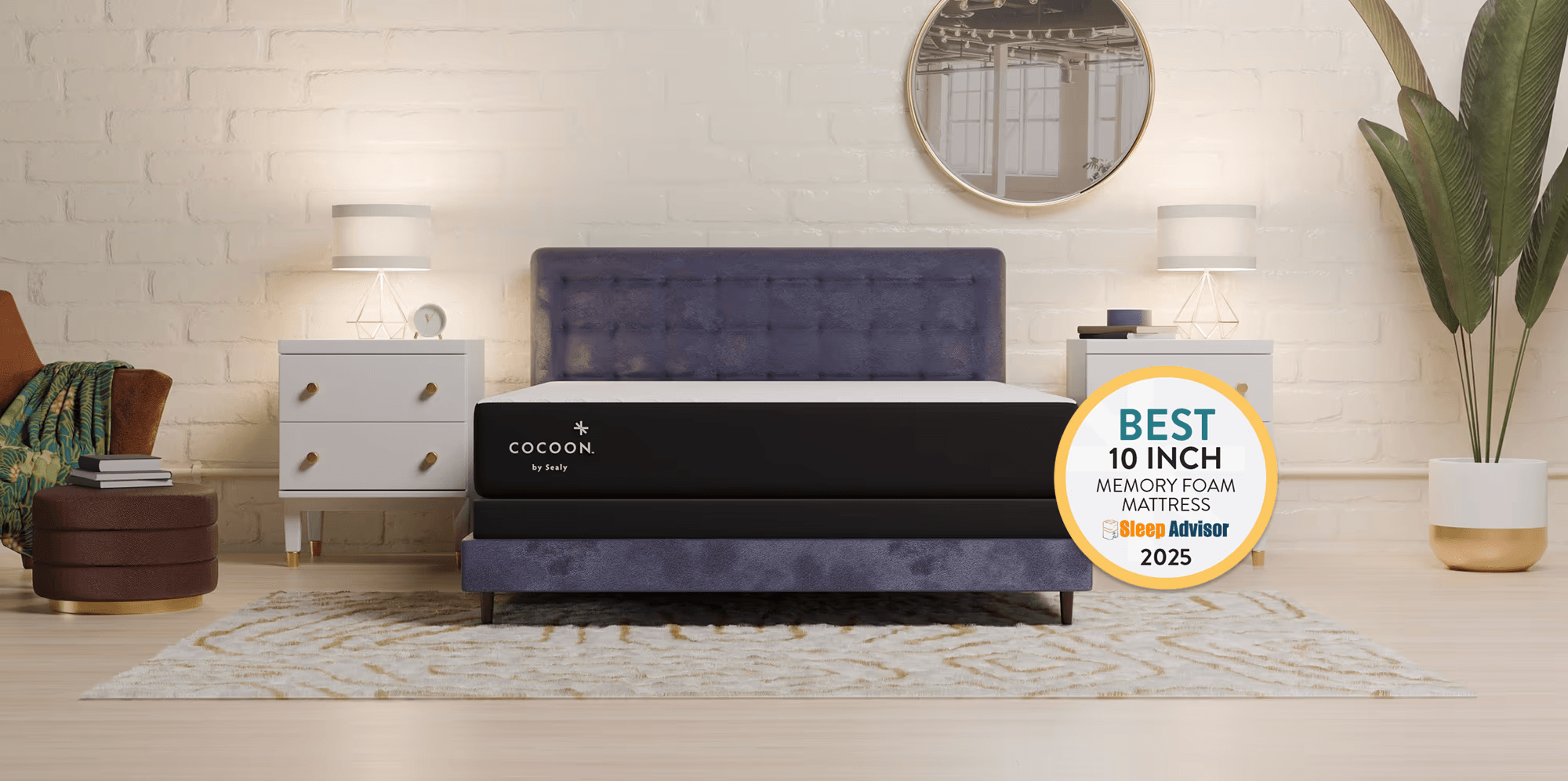 2025 Best Memory Foam Mattress Sleep Advisor - Affiliate Award - desktop