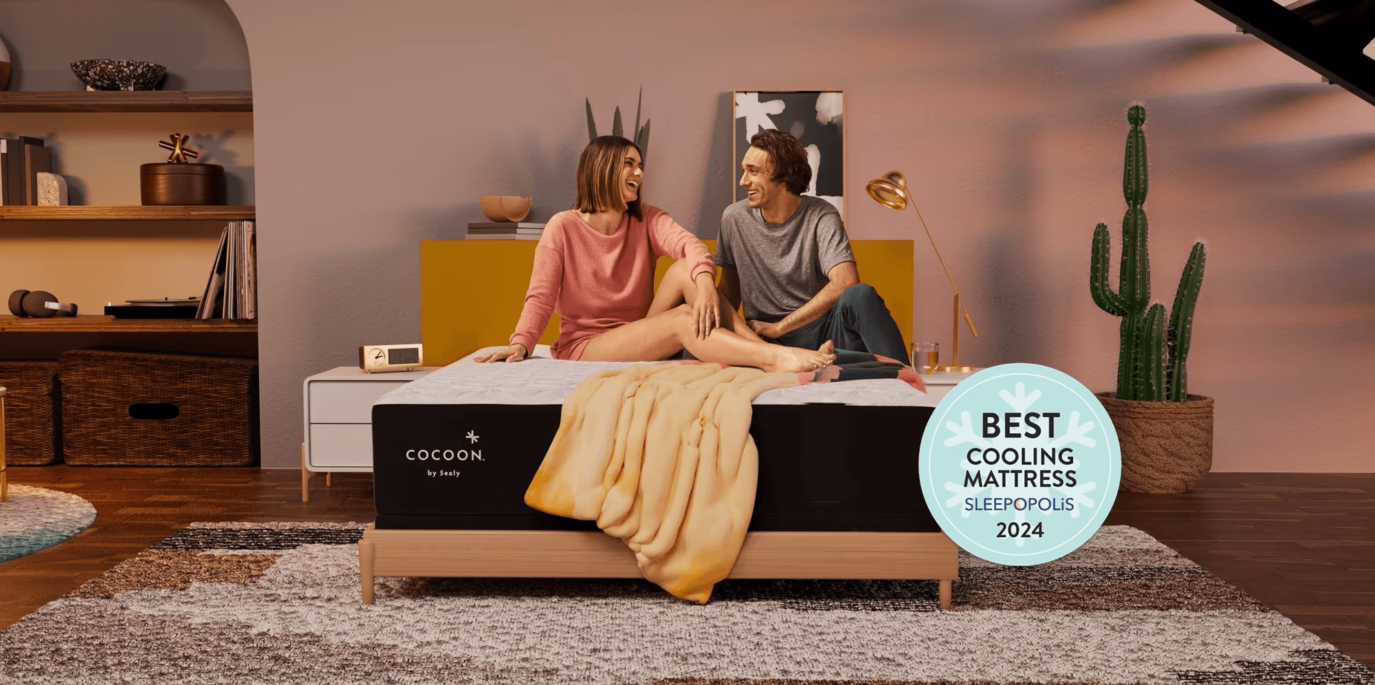 2024 Best Cooling Mattress Sleepopolis - Affiliate Award - desktop